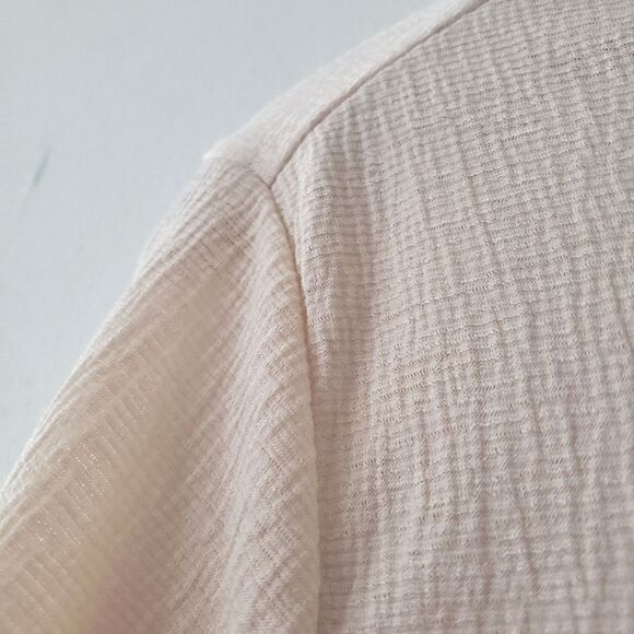 LC Lauren Conrad Bell Sleeve Blouse Pink S - Picture 6 of 7